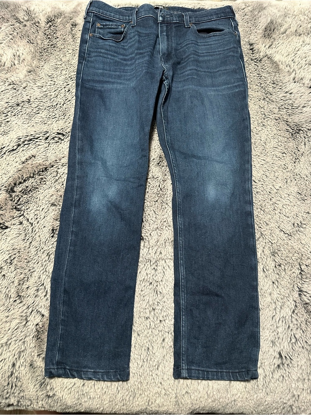 PAIGE Lennox Slim Straight Dark Wash Stretch Jeans Men’s 33x27
